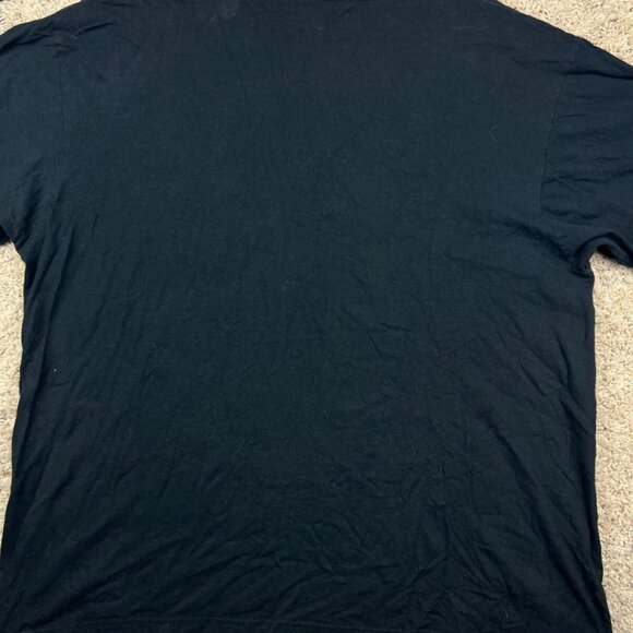 Adidas T Shirt Men's 2XL Black The Go-To Tee Center Logo Crew Neck Trefoil - Picture 6 of 6